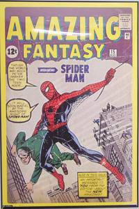 lot 260 image: AMAZING FANTASTY Spiderman Framed Poster 24 X 36