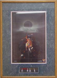 lot 261 image: Ron Foreman Mitchell 14250 Limited Edition Print - Cherokee Nation Framed Art Print