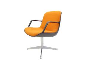 lot 250 image: Retro Mid Century STEECLASE Orange Arm Chair