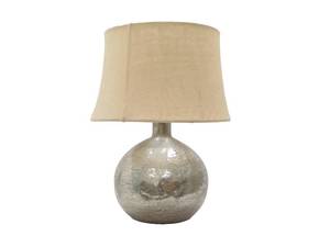 lot 247 image: Antique Mercury Glass Style Table Lamp Working