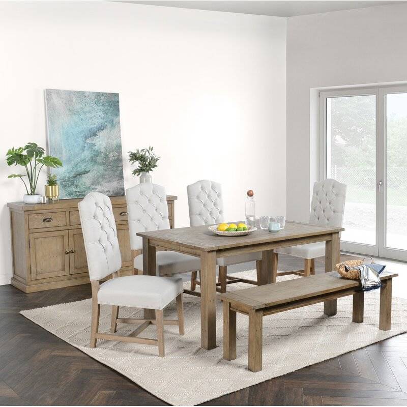 gaia driftwood solid wood dining table