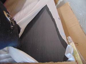 lot 99 image: Ligna Side Rails & Slats for a Queen Bed - Dark Gray Color