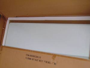 lot 93 image: Beveled Rectangular Glass Table Top