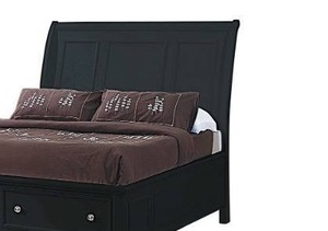 lot 49 image: Coaster Eastern King Storage Bed Headboard