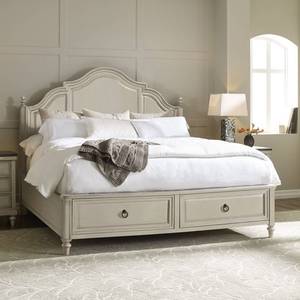 lot 30 image: Brookhaven Panel Bed by Legacy Classic Furniture Size Queen - Headboard, Footboard, Rails  MSRP  $1,325.99