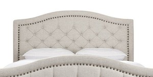 lot 38 image: Petersfield Upholstered Panel Headboard - KING Size