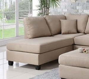 lot 12 image: Bobkona Reversible LR Chaise - Light Beige Linen Color