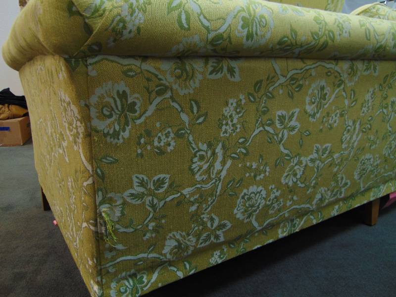 ETHAN ALLEN Traditional Classics Vintage Yellow Sofa - SHOWROOM