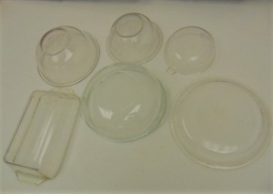 lot 93 image: Lot of 6 PYREX Glass