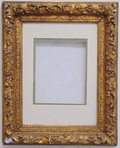 lot 195 image: Vintage Ornate Gold Frame 18 X 22 Total Measurement