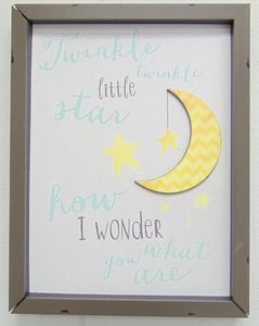 lot 199 image: BabyChild Wall Decor - Twinkle Twinkle