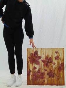 lot 216 image: Flower Print on Canvas
