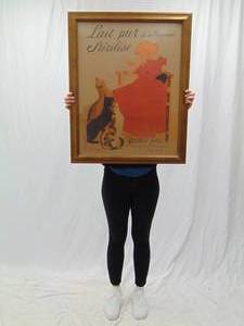 lot 221 image: Framed Print of Girl with Cats