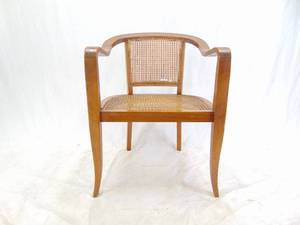 lot 137 image: Vintage Wood & Cane Chair