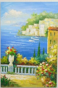 lot 230 image: Original Landscape  Seascape Painting on Canvas