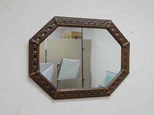 lot 231 image: Octagonal Wall Mirror 26 X 33