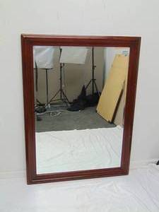 lot 234 image: Large Wood Framed Mirror 36 X 48