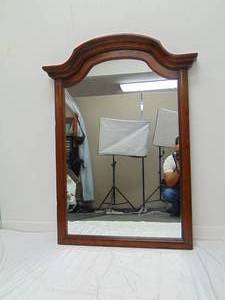 lot 235 image: Wood Framed Mirror