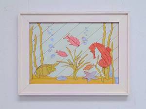 lot 238 image: Sea Themed Wood Art Framed
