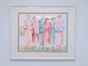 lot 152 image: Framed Print of Ladies 33 X 39