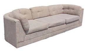 lot 24 image: Vintage Sofa with Curved Arms
