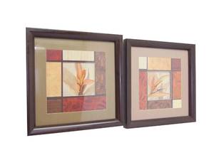 lot 182 image: Pair of Framed Prints Wall Decor