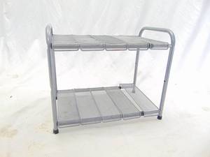 lot 165 image: Two Tier Shelf  Shoe Rack