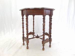 lot 176 image: Vintage Wood Table with Cute Legs