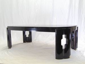 lot 284 image: Vintage Black Lacquer Coffee Table