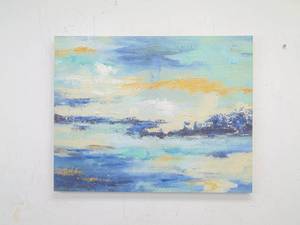 lot 262 image: Abstract Art Print on Canvas