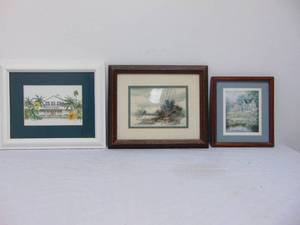 lot 302 image: Lot of 3 Framed Prints
