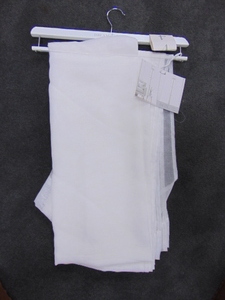 lot 351 image: Airy 84 L Set of FOUR Sheer Curtain Panels - White