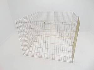lot 347 image: Metal Pet Cage 4 X 4 X 3 H - Folds to Close
