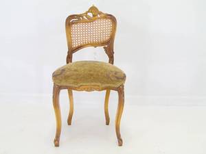 lot 438 image: Antique French Style Cane Back Chair