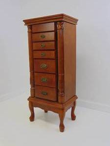 lot 511 image: Jewelry Cabinet Armoire Beautiful Condition - SHOWROOM