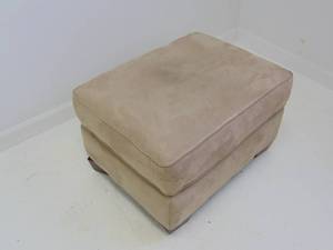 lot 512 image: Tan Microsuede Ottoman