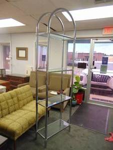 lot 523 image: Chrome & Glass Shelves - SHOWROOM