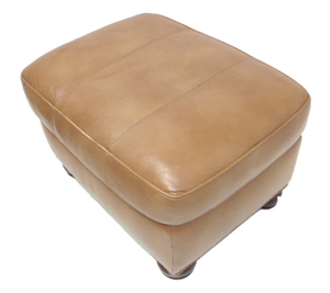 lot 423 image: Leather Ottoman
