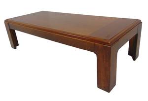 lot 424 image: Pretty Wood Rectangular Coffee Table
