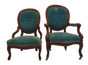 lot 358 image: Pair of Victorian Chairs