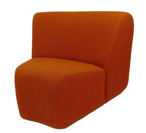 lot 513 image: Vecta Contract Orange Vintage Mid Century Chair - Showroom