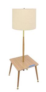 lot 526 image: Clever Vintage Mid Century Table Lamp Combo, Working - SHOWROOM