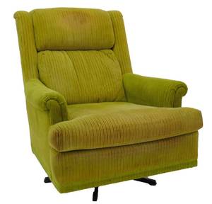 lot 537 image: Vintage Lime Green Swivel Rocker Chair