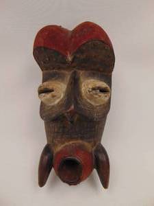 lot 3 image: Incredible Handmade African Mask