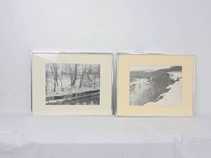 lot 172 image: Pair of Black & White Framed Photographs Signed Brenda Tate 1975