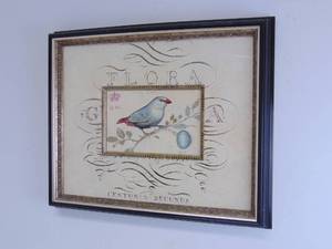 lot 173 image: Framed Songbird Print