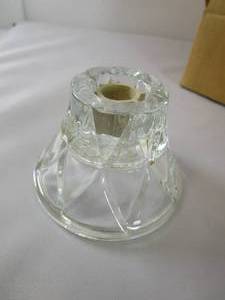 lot 262 image: Set of 4 Cut Glass Candle Holders