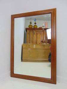 lot 216 image: Big Wood Framed Mirror