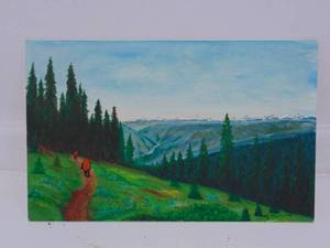 lot 115 image: Kitsch Original Vintage Small Painting