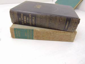 lot 275 image: Lot of 2 Vintage Hardback Books, Fighting American & The Best Loved Poems of the American People